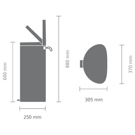 Odpadkový koš Brabantia FlatBack 30 l - Brabantia FlatBack 30&nbsp;l (foto 8)