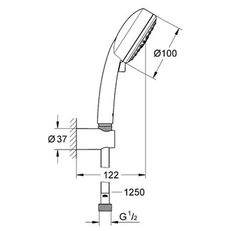 Grohe New Tempesta Cosmopolitan 100 - (27586001) - Grohe New Tempesta Cosmopolitan 100 - (foto 1)
