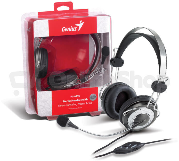 Headset Genius HS-04SU - černý/stříbrný