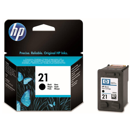 HP Inc. HP 21 Black Ink Cart, 5 ml, C9351AE (190 pages) (C9351AE#UUQ)