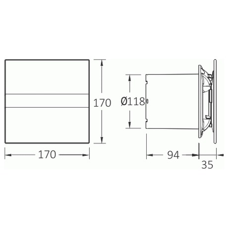 Axiln ventiltor CATA e120 GT, bl