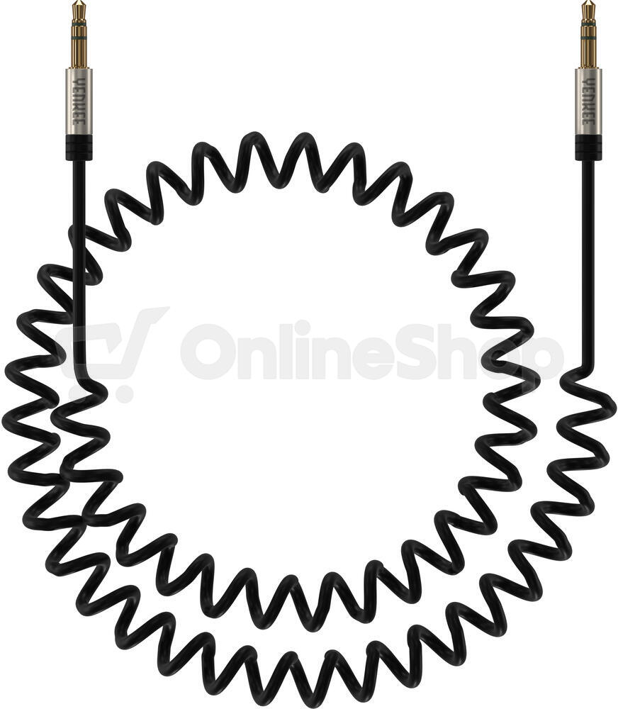 AV kabel Yenkee YCA 402 BSR kabel AUX M/M 2m kov.