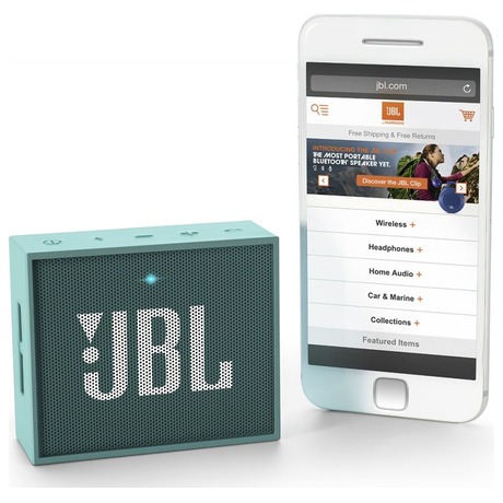 Přenosný reproduktor JBL GO, tyrkysový - JBL GO, tyrkysový (foto 5)