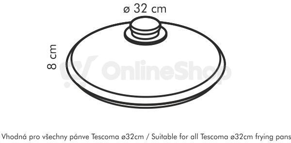 Skleněná poklice Tescoma UNICOVER pr. 32 cm