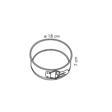 Forma na dort rozkldac Tescoma DELCIA pr. 18 cm