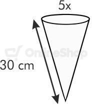 Zdobicí sáček s mini tryskou Tescoma DELÍCIA 30 cm, 5 ks