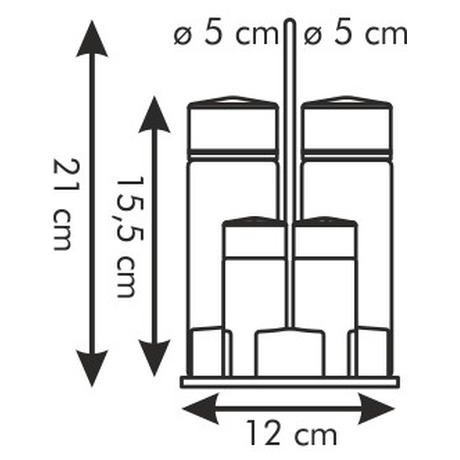 Souprava olej-ocet-sl-pep-prtka Tescoma CLUB