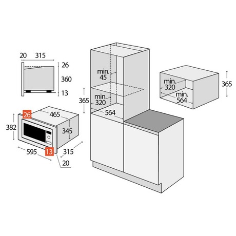 Mikrovlnn trouba Concept MTV3020 + rmeek