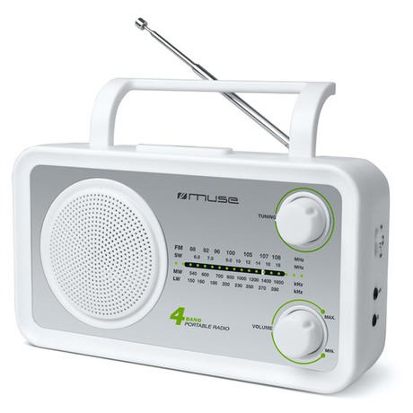 Radiopřijímač MUSE M-05, stříbrný/bílý - MUSE M-05, stříbrný/bílý (foto 2)