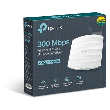 TP-Link EAP110 N300 WiFi Ceiling/Wall Mount AP Omada SDN
