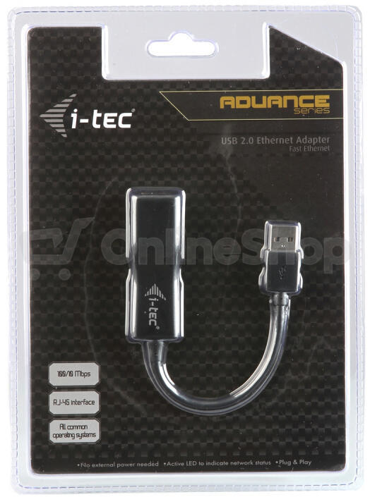 Síťová karta i-tec USB 2.0/RJ45
