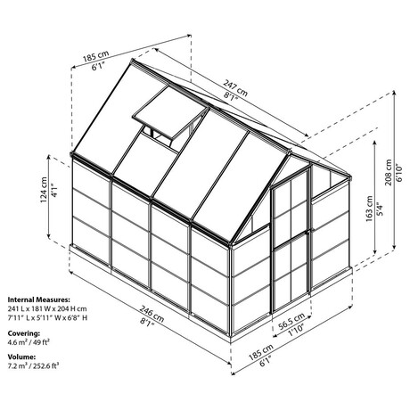 Palram hybrid 6x8 (foto 1)