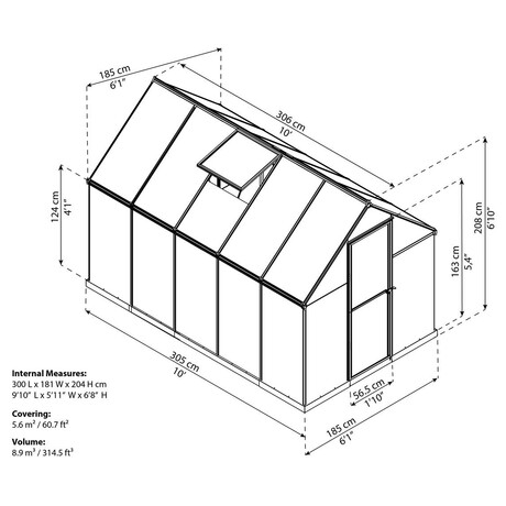 Palram multiline 6x10 (foto 1)