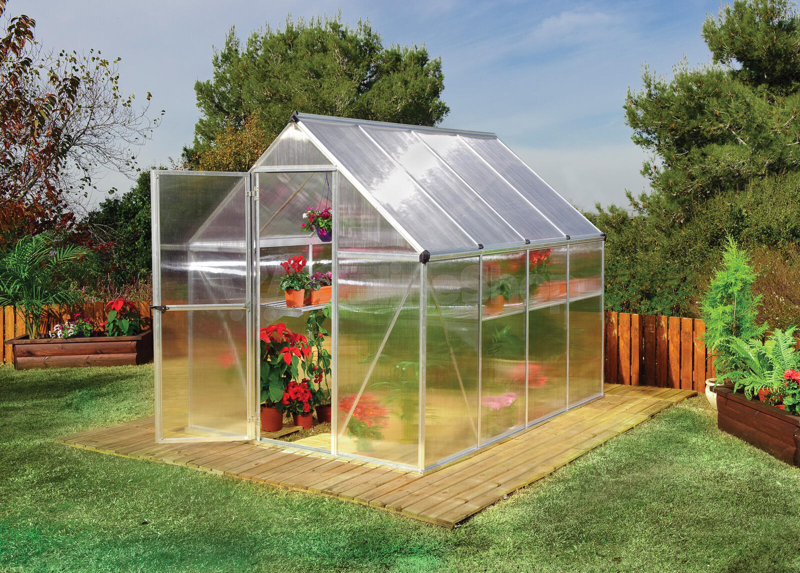 Polykarbonátový skleník Palram multiline 6x8
