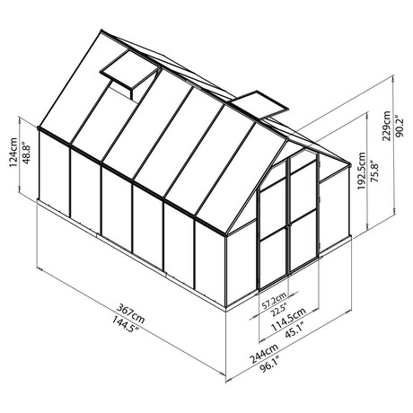 Palram Essence 8x12 silver (foto 6)