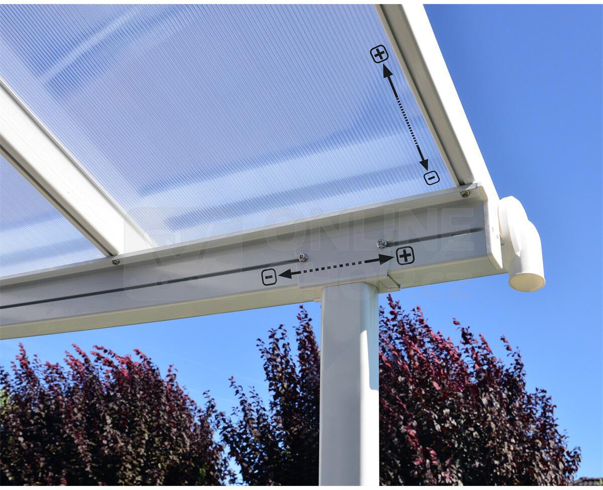 Recenze Palram Sierra 4200 bílá 3 x 4,25, hliníková (montovaná) pergola