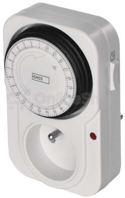 Emos časovač – mechanická spínací zásuvka TS-MD3 (P5502)