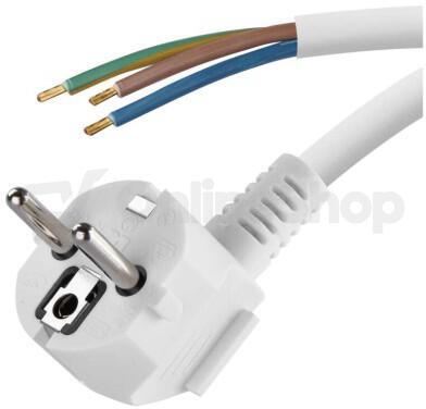Emos flexo šňůra PVC 3× 1,0mm2, 2m, bílá (S14312)