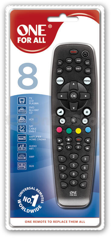 One For All univerzální dálkový ovladač OFA Basic 8 (KE2981)