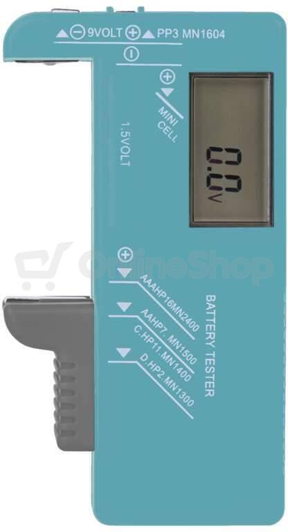 Univerzální tester baterií Emos (AA, AAA, C, D, 9V, knoflíkových)
