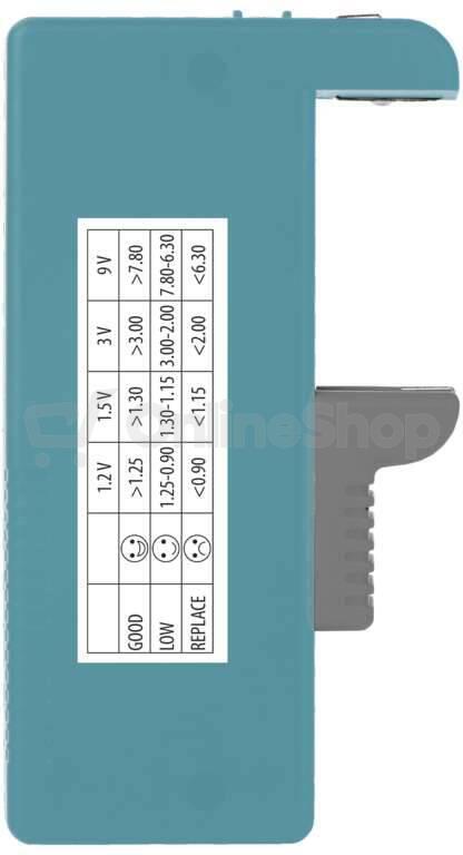 Univerzální tester baterií Emos (AA, AAA, C, D, 9V, knoflíkových)