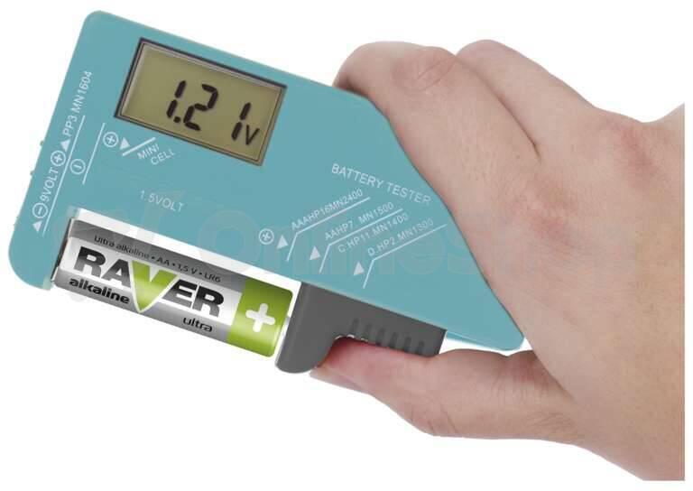 Univerzální tester baterií Emos (AA, AAA, C, D, 9V, knoflíkových)