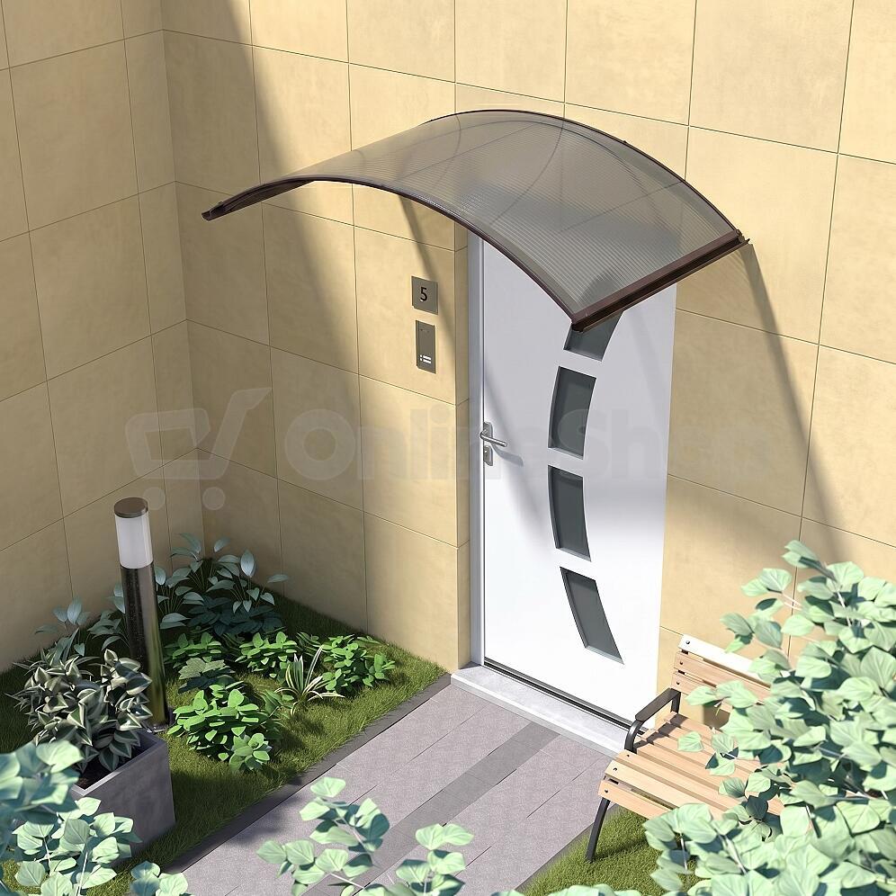 Stříška nad dveře LANITPLAST ARCUS 160/90 hnědá LG1161