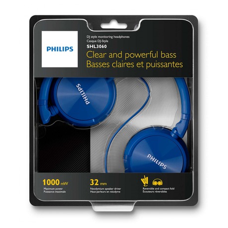 Sluchátka Philips SHL3060BL - modrá - Philips SHL3060BL -&nbsp;modrá (foto 1)
