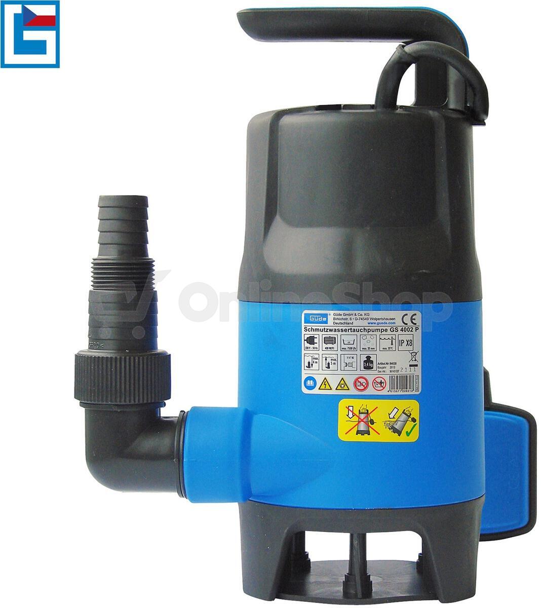 Ponorné kalové čerpadlo GS 4002 P Güde