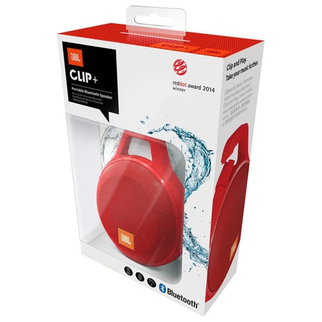 Přenosný reproduktor JBL CLIP+ červený - JBL CLIP+, červený (foto 6)