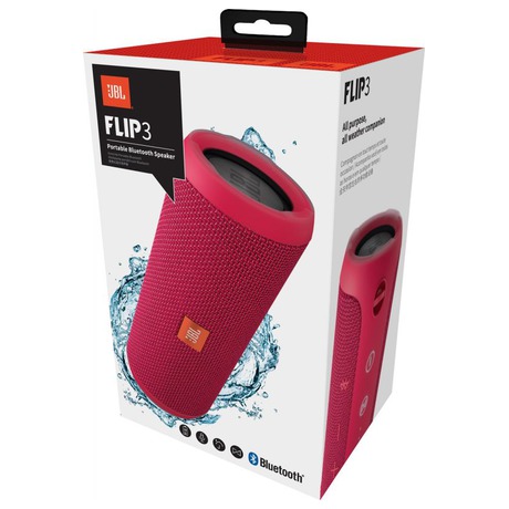 Přenosný reproduktor JBL Flip3, růžový - JBL Flip3, růžový (foto 2)