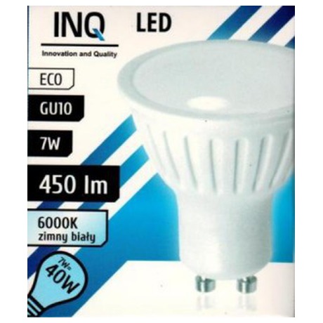 LED rovka Ostatn INQ IN714364 GU10, 7W, studen bl