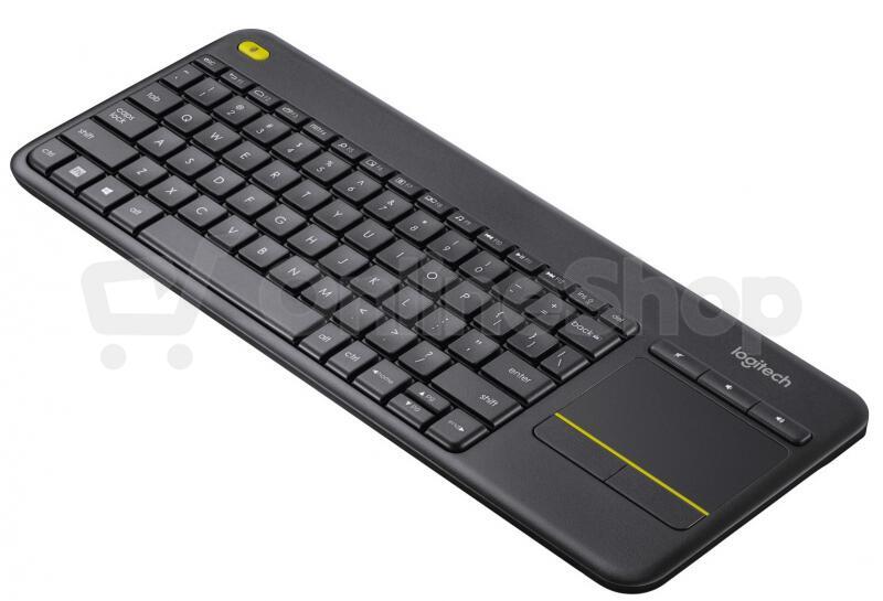 Bezdrátová klávesnice Logitech Wireless Touch Keyboard K400 Plus CZ 920-007151, černá