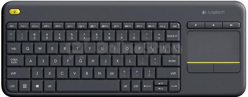 Bezdrátová klávesnice Logitech Wireless Touch Keyboard K400 Plus CZ 920-007151, černá