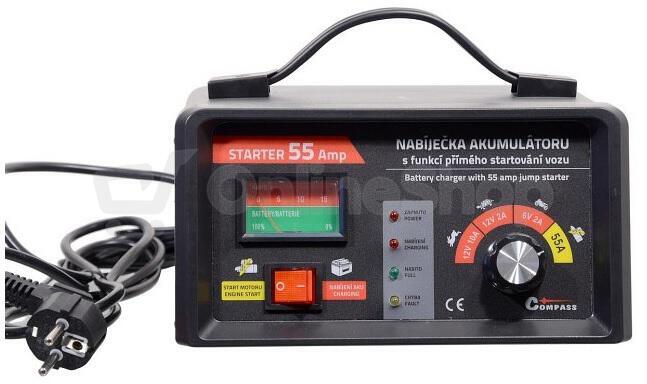 Nabíječka akumulátorů COMPASS 07156 6/12V 2/10/55A