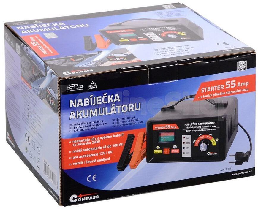 Nabíječka akumulátorů COMPASS 07156 6/12V 2/10/55A