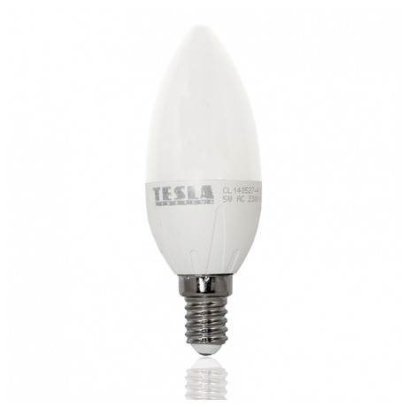 Žárovka LED Tesla svíčka, 5W, E14, teplá bílá - Tesla svíčka, 5W, E14, teplá bílá (foto 2)