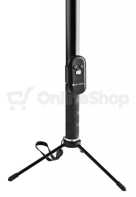 Selfie tyč GoGEN 4 teleskopická, bluetooth černá (GOGBTSELFIE4B)