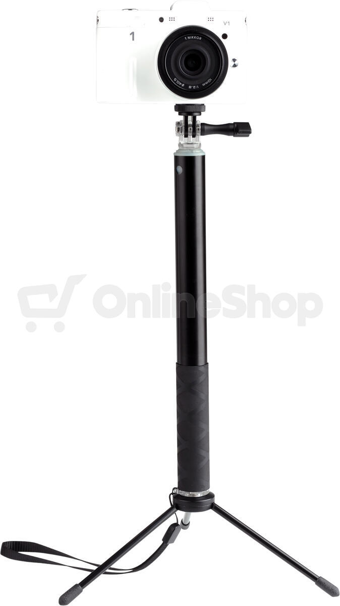 Selfie tyč GoGEN 4 teleskopická, bluetooth černá (GOGBTSELFIE4B)