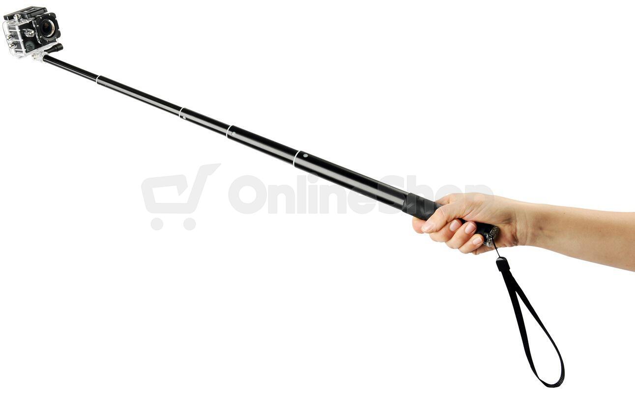 Selfie tyč GoGEN 4 teleskopická, bluetooth černá (GOGBTSELFIE4B)