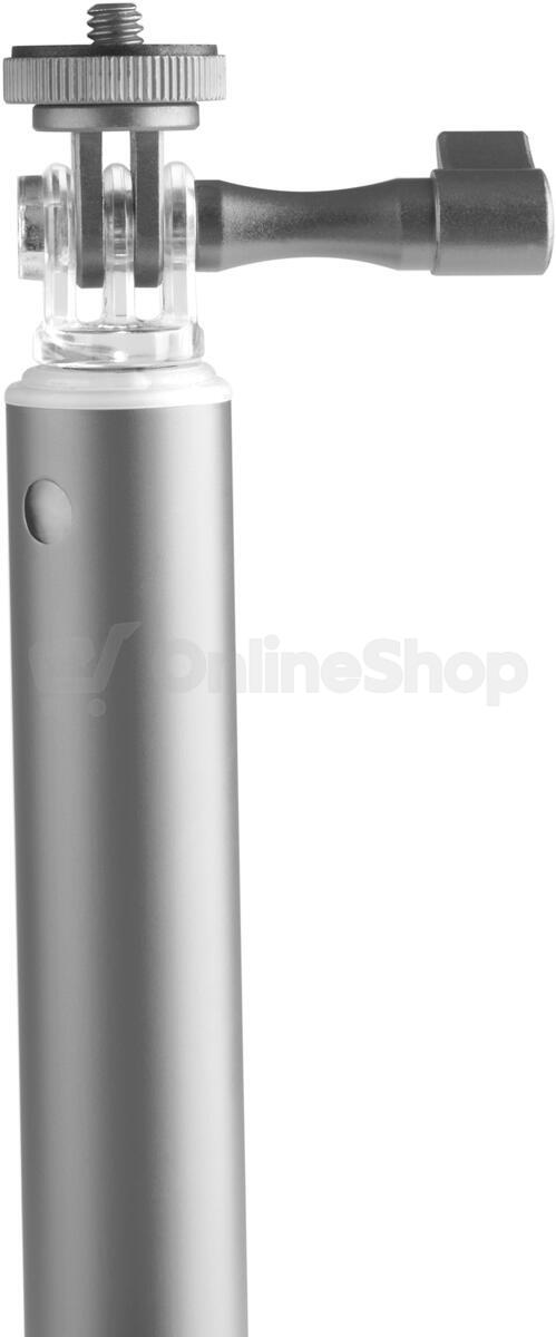 Selfie tyč GoGEN 4 teleskopická, bluetooth titanium (GOGBTSELFIE4T)
