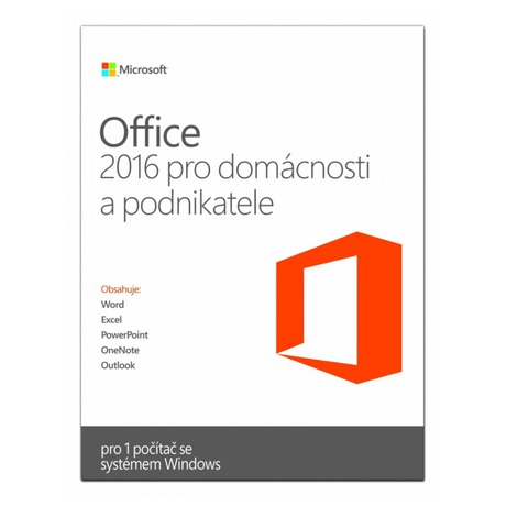 Software Microsoft Office 2016 CZ pro podnikatele