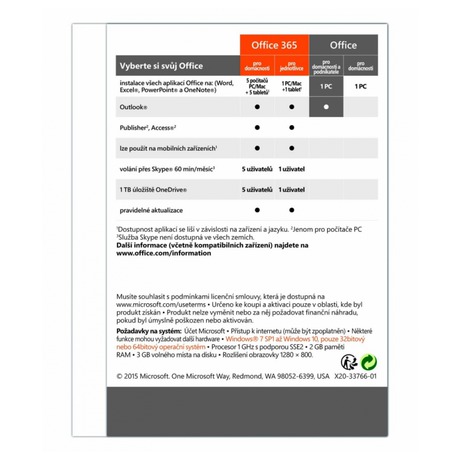 Software Microsoft Office 2016 CZ pro podnikatele - Microsoft Office 2016 CZ&nbsp;pro podnikatele (foto 2)
