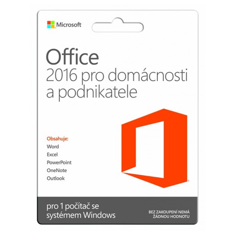 Software Microsoft Office 2016 CZ pro podnikatele