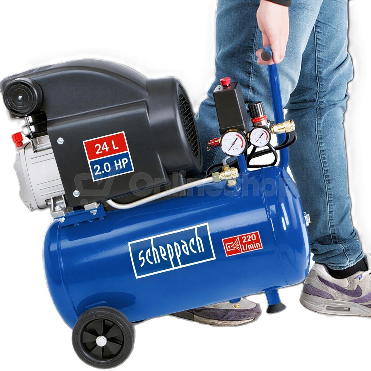 Olejový kompresor Scheppach HC 25, 24 l