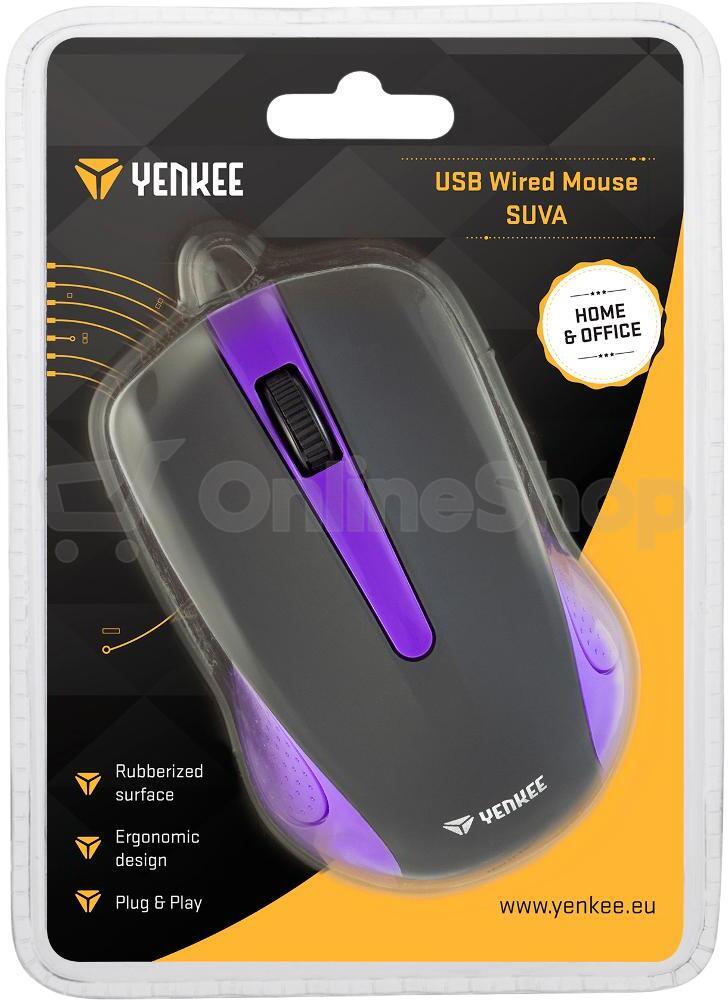 Počítačová myš Yenkee YMS 1015PE USB Suva fialová