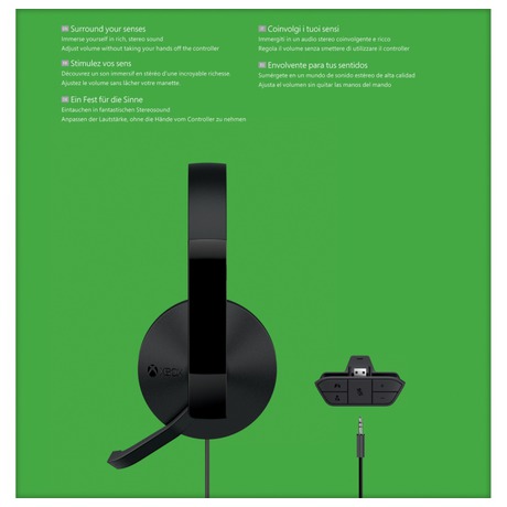 Headset Microsoft Xbox One Stereo Headset - černý
