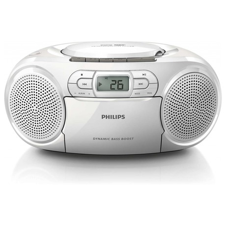 Radiomagnetofon s CD Philips AZ328 bílý - Philips AZ328, bílý (foto 2)