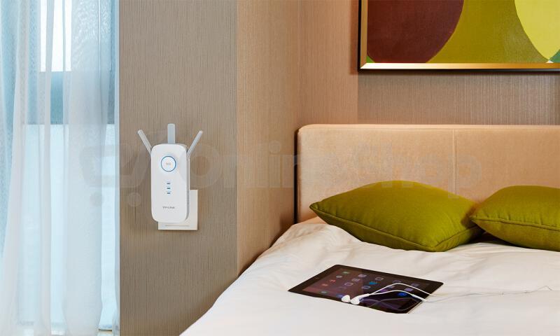 WiFi extender TP-Link RE450 AP/Extender/Repeater - AC1750 450/1300Mbps,1x LAN, EasyMesh