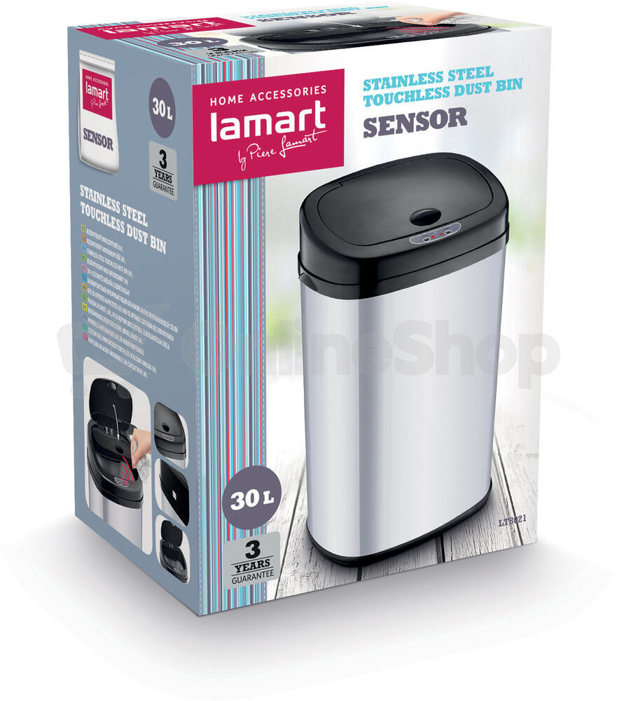 Bezdotykový odpadkový koš Lamart SENSOR LT8021, 30L